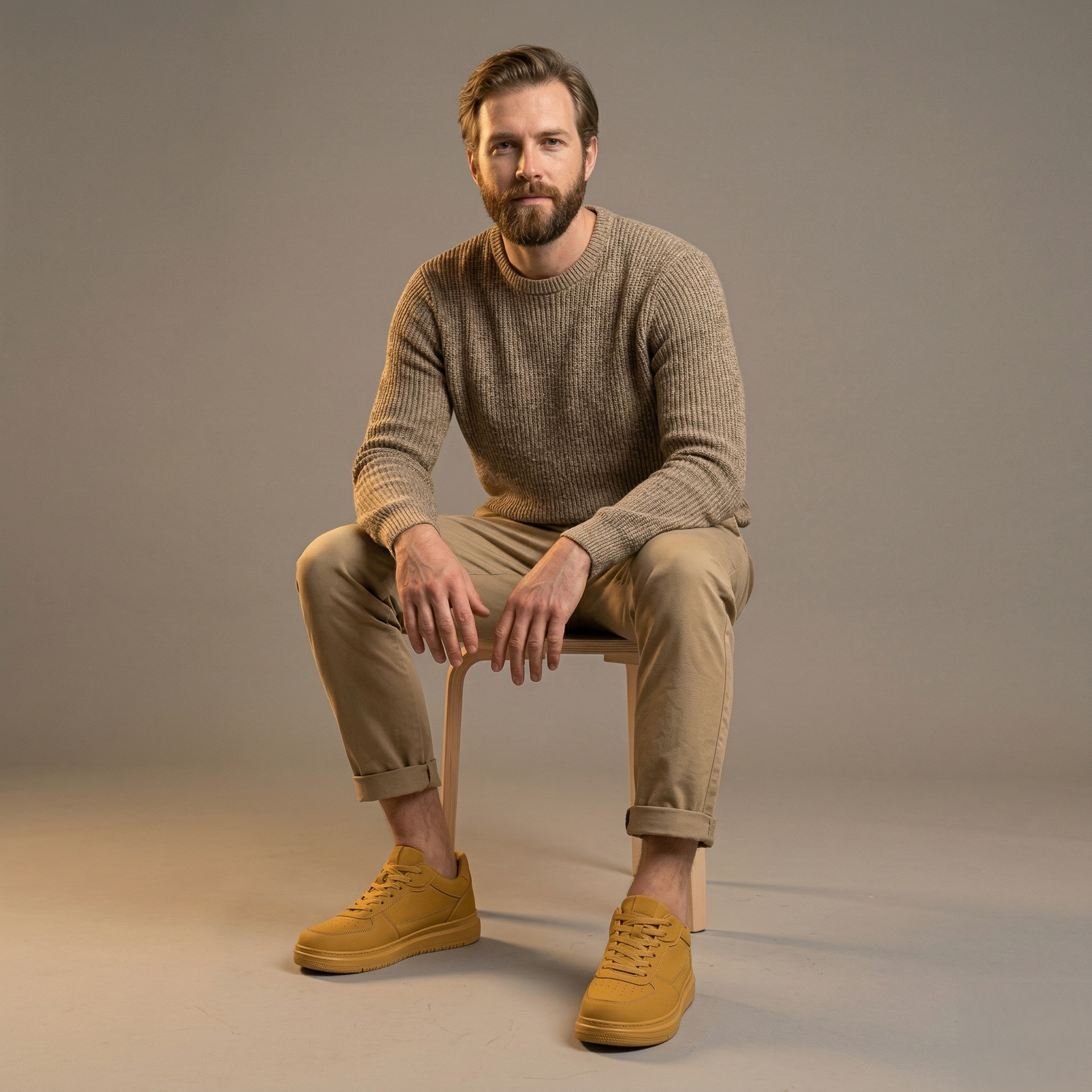 ELEVATESHOES CASUAL BEIGE