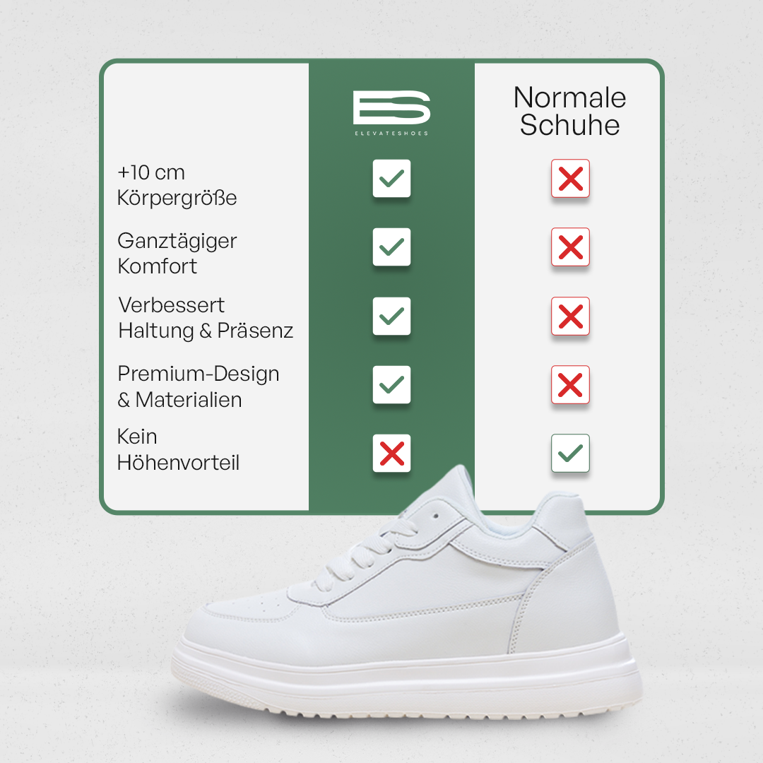 ELEVATESHOES WHITE CASUAL